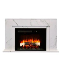 Каминокомплект Лорена М25 белый (портал Lorena WT-P512 + очаг Mirage 25)