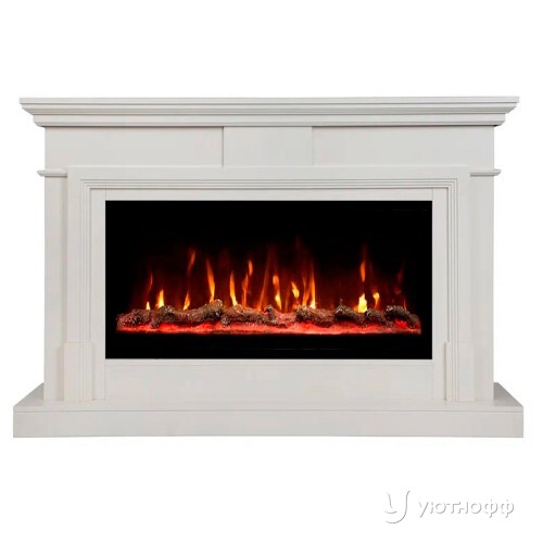 Электрокамин Марко молочный с очагом Safita 36