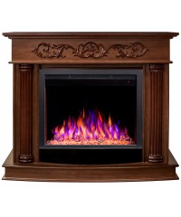 Каминокомплект Милано 25.5 орех (портал RealFlame Milano 25.5 NT + очаг Saphir)