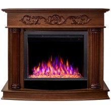 Каминокомплект Милано 25.5 орех (портал RealFlame Milano 25.5 NT + очаг Saphir)