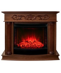 Каминокомплект Милано 25.5 орех (портал RealFlame Milano 25.5 NT + очаг Sparta / Evrika)