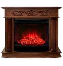 Каминокомплект Милано 25.5 орех (портал RealFlame Milano 25.5 NT + очаг Sparta / Evrika)