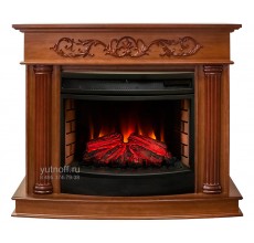 Каминокомплект Милано 25 орех (портал RealFlame Milano 25 NT + очаг Firefield 25 S IR)