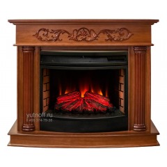 Каминокомплект Милано 25 орех (портал RealFlame Milano 25 NT + очаг Firefield 25 S IR)