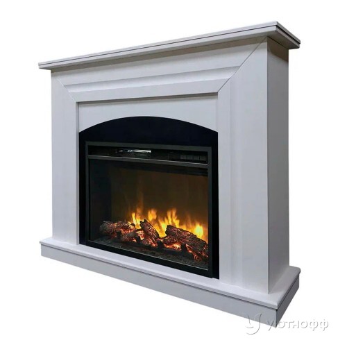 Электрокамин Монца 24 лофт оникс с очагом Magic 24