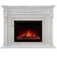 Электрокамин Моцарт 26 белый с очагом Moonblaze Deluxe