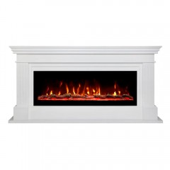 Каминокомплект Онтарио 50 белый (портал Ontario WT-P511 + очаг Safita 50)