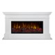 Электрокамин Онтарио белый с очагом Беверли 1000