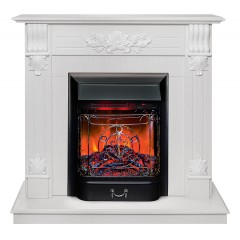 Каминокомплект Оттава СТД белый дуб (портал Ottawa STD WT + очаг Fobos / Majestic)