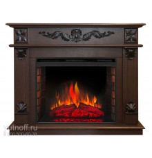 Каминокомплект Филадельфия 26 темный орех (портал Philadelphia 26 DN + очаг Epsilon 26 S IR)