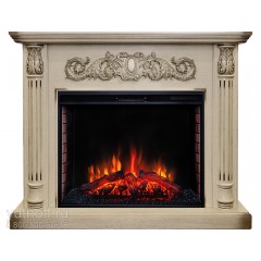 Каминокомплект Сэлфорд 33 белый (портал RealFlame Salford 33 WT + очаг Epsilon 33 S IR)