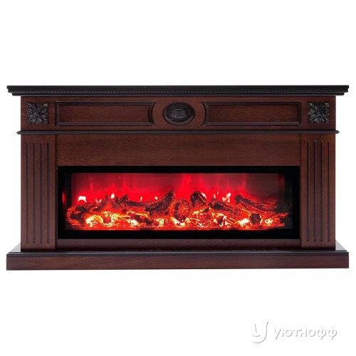 Электрокамин Сиена античный дуб с очагом Беверли 1000 МС