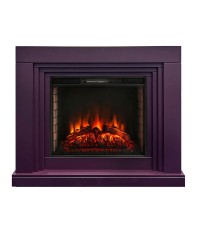 Каминокомплект Стэнли 26 сливовый (портал Stanley 26 PLUM + очаг Aquamarine 26)