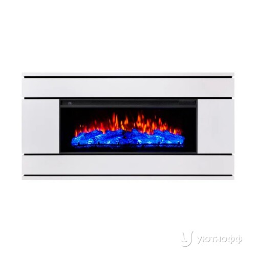 Электрокамин Вега белый с очагом Джокер 45