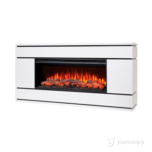 Электрокамин Вега белый с очагом Джокер 45