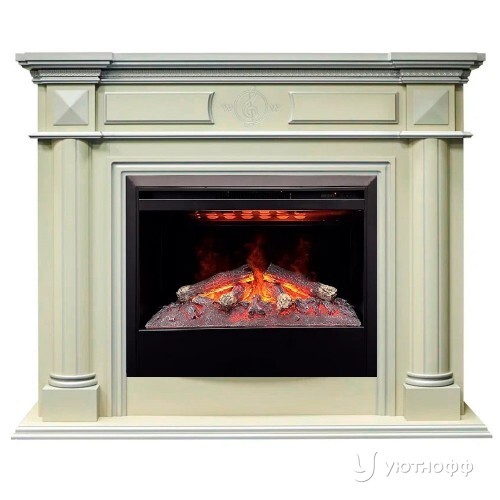 Электрокамин Вагнер 3D 26 BG с очагом 3D Гелиос 26