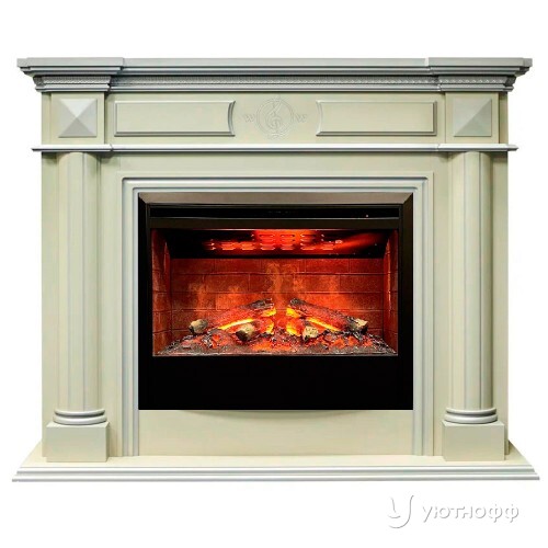 Электрокамин Вагнер 3D 26 BG с очагом 3D Гелиос 26