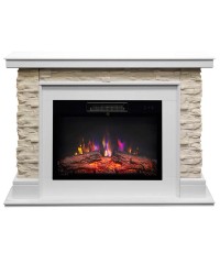 Каминокомплект Аризона 24 белый (портал Arizona WTM-F511 + очаг Kendal)