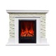 Электрокамин Аризона СТД белый с очагом Юджин на выбор