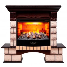 Каминокомплект Болеро 25.5 античный орех (портал Bolero 25.5 NT-317 + очаг Firestar 25.5 3D)