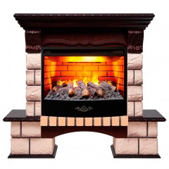 Каминокомплект Болеро 25.5 античный орех (портал Bolero 25.5 NT-317 + очаг Firestar 25.5 3D)