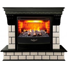Каминокомплект Кастл 25.5 AO античный дуб (портал Castle 25.5 AO + очаг 3D Firestar 25.5)