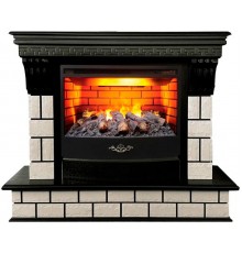 Каминокомплект Кастл 25.5 AO античный дуб (портал Castle 25.5 AO + очаг 3D Firestar 25.5)