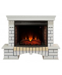 Каминокомплект Кантри 33 белый (портал RealFlame Country 33 WT + Firespace 33/33W S IR)