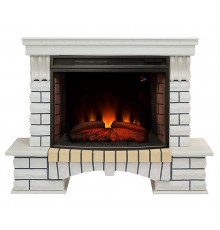 Каминокомплект Кантри 33 белый (портал RealFlame Country 33 WT + Firespace 33/33W S IR)