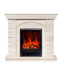 Каминокомплект  Элфорд белый (портал Elford STD WT + очаг Eugene)