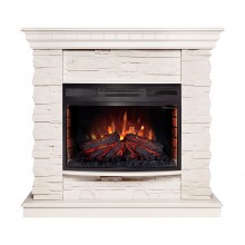 Каминокомплект Элфорд 25 белый (портал Elford 25 WT-614 + очаг Firefield 25 S IR)