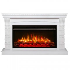 Каминокомплект Джаз 36 белый (портал Jazz WT-P511 + очаг Premier 36)