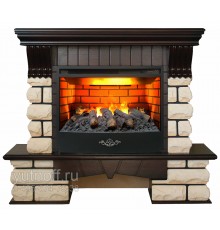 Каминокомплект Кавказ 3Д (портал RealFlame Kavkaz 25.5 AO + очаг 3D Firestar 25.5)