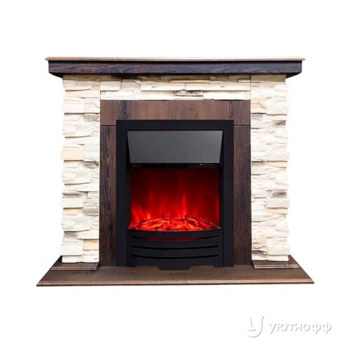 Электрокамин Норд СТД орех с очагом Оскар на выбор