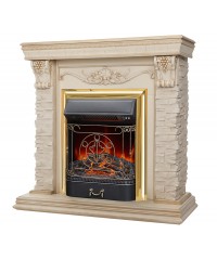 Каминокомплект Патриция (портал Patricia STD/EUG WT + очаг Fobos / Majestic)