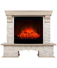 Каминокомплект Роклэнд Люкс 25.5 (портал Rockland Lux + очаг Sparta / Evrika 25.5 LED)