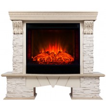 Каминокомплект Роклэнд Люкс 25.5 (портал Rockland Lux + очаг Sparta / Evrika 25.5 LED)