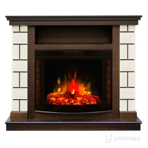 Электрокамин Салерно 25.5 с очагом Sparta / Evrika 25.5 на выбор