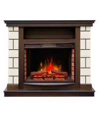 Каминокомплект Салерно 25.5 (портал Salerno 25.5 AO + Sparta / Evrika 25.5 LED)