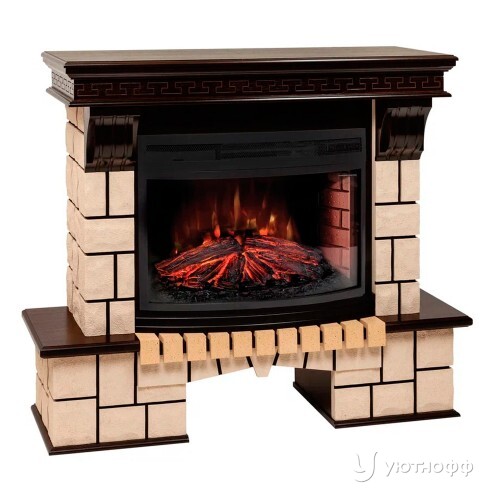 Электрокамин Стоун 25 с очагом Фаерфилд 25 