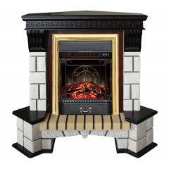 Угловой каминокомплект Стоун СТД (портал Stone Corner STD/EUG AO)