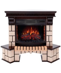 Угловой каминокомплект Стоун 25 (портал Stone Corner 25 + очаг Firefield 25 S IR)