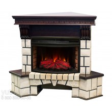 Угловой каминокомплект Стоун 25 (портал Stone Corner 25 + очаг Firefield 25 S IR)