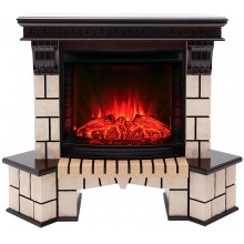 Угловой каминокомплект Стоун 25.5 (портал Stone Corner + очаг Sparta / Evrika 25.5 LED)