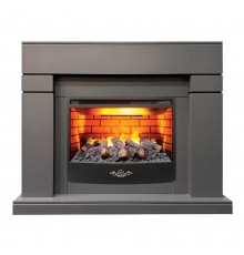 Каминокомплект Линделс  25.5 серый графит (портал Lindelse GR-P718 + 3D очаг Firestar 25.5)