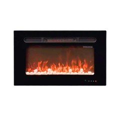 Электрокамин RealFlame ALPHA PEBBLE (настенный электроочаг с галькой)