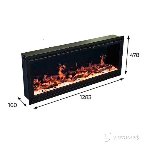 Электроочаг Fireluxe-S 50 встраиваемый линейный