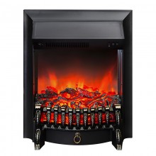 Электрокамин Fobos Lux Black S (очаг Фобос Люкс со звуком)
