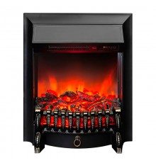Электрокамин Fobos Lux Black RC (очаг Фобос светодиодный с пультом)