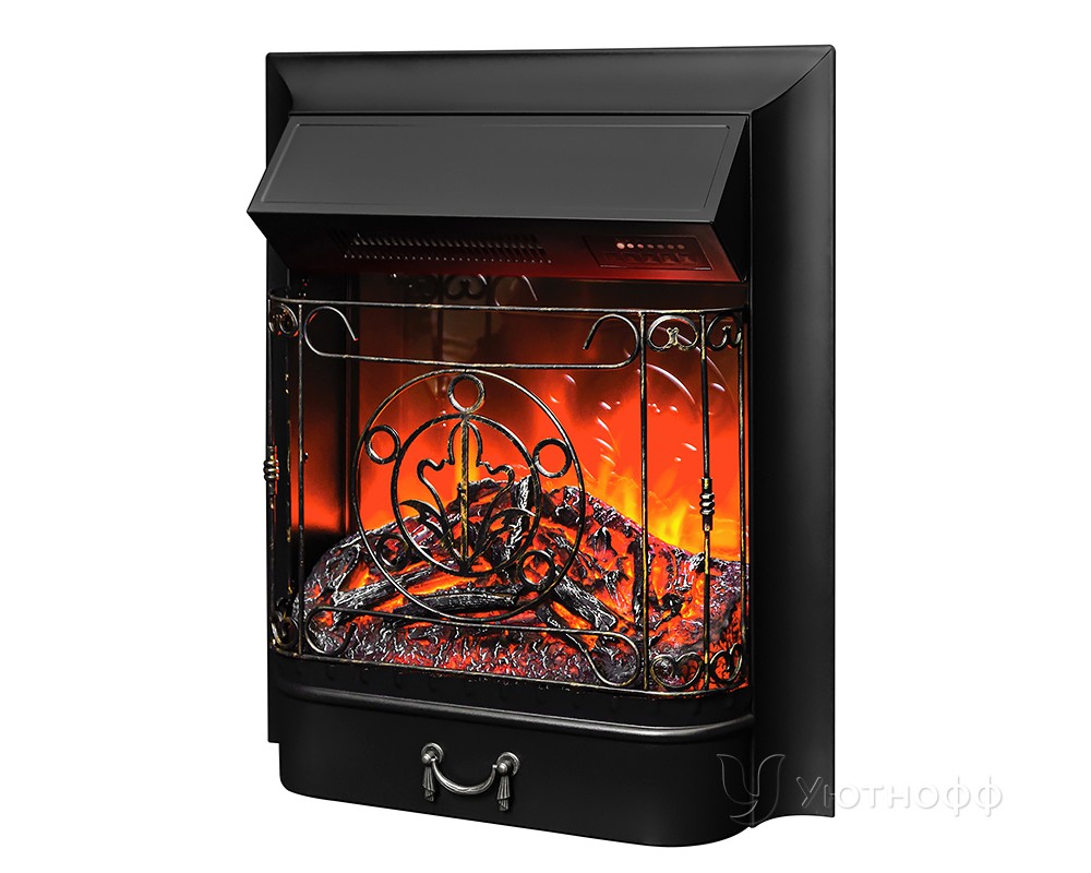 Очаг RealFlame MAJESTIC LUX BLACK RC светодиодный со звуком и пультом  купить дешево